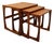 Set of Vintage Mid Century Modern Teak Nesting Tables Attributed to G Plan For Sale