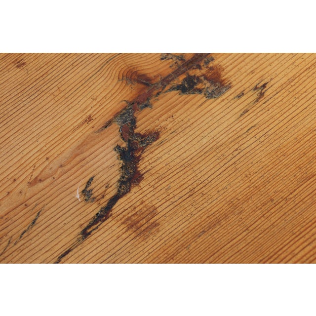 19th Century French Provincial Farmhouse Pine Drop-Leaf Dining Table For Sale - Image 17 of 18