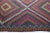 1950s Colorful Tribal Turkish Kilim Rug - 6' 9'' X 9' 4'' For Sale - Image 9 of 11