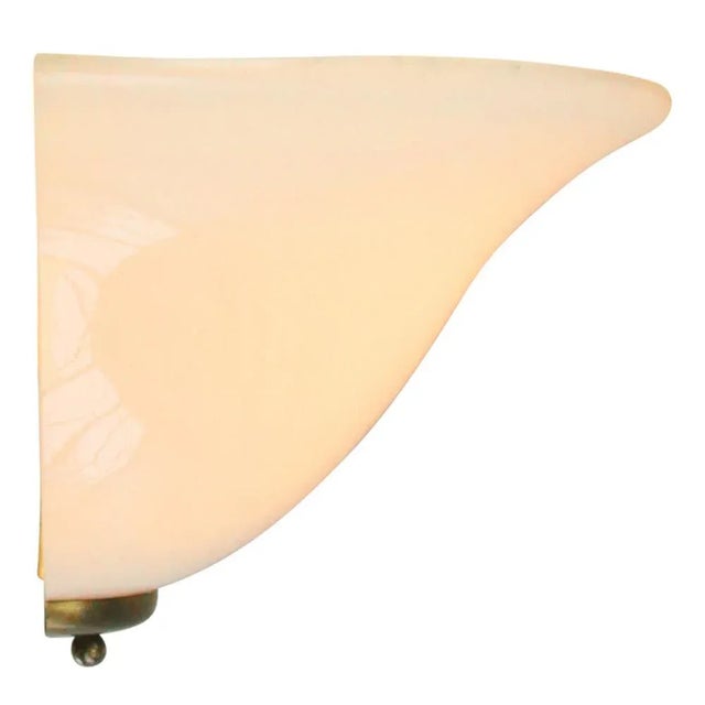Opaline scone wall lamp. brass with white opaline glass. weight: 0.65 kg / 1.45 lb. e26 / e27. Depending on destination,...