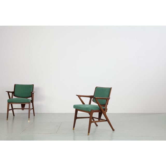 Vintage Armchairs by Enrico Ciuti, 1950, Set of 6 For Sale - Image 12 of 18