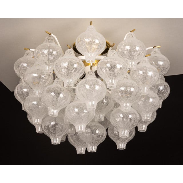 Large Glass Flush Mount by Kalmar, Austria, 1960s For Sale - Image 14 of 15