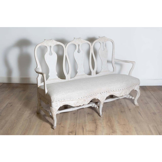 Gustavian (Swedish) 18th Century Rococo Sofa Circa 1760 For Sale - Image 3 of 9