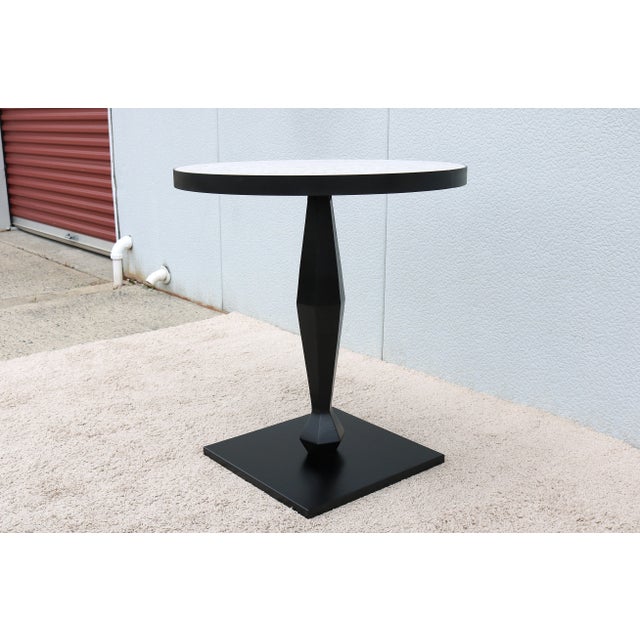 French Modern Hamilton Conte 28" Round Brankus Dining Table or Conference Table For Sale In New York - Image 6 of 12
