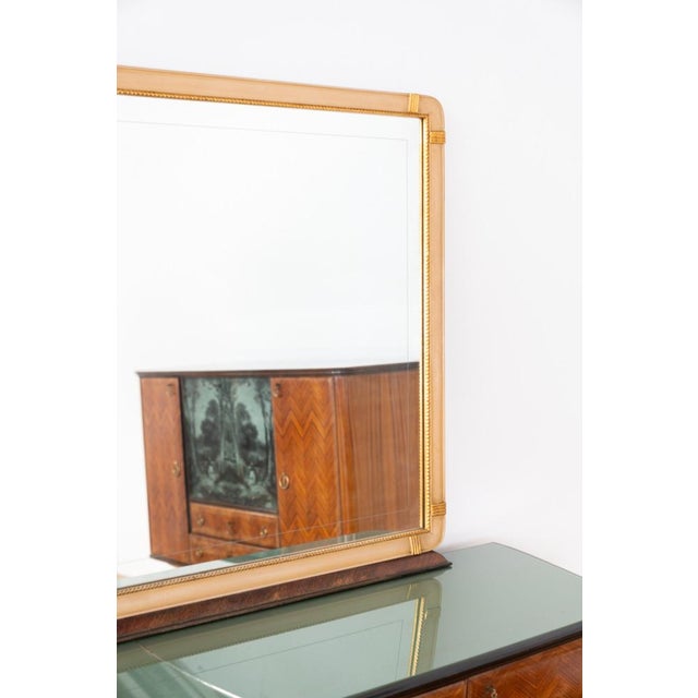Rosewood and Marble Base Sideboard with Glass Shelf, 1950s, Set of 2 For Sale - Image 6 of 18