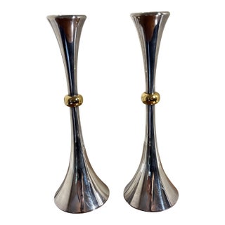 Vintage Mason Jansen Style Candlesticks ~ a Pair For Sale