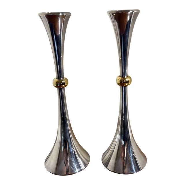 Vintage Mason Jansen Style Candlesticks ~ a Pair For Sale