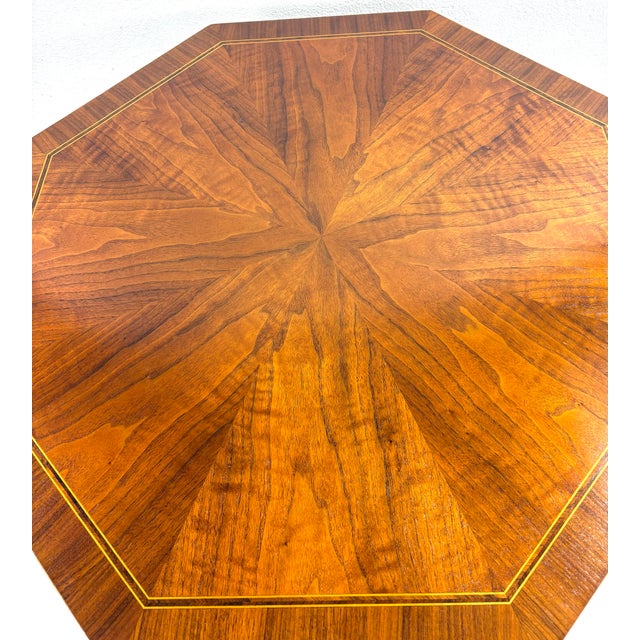 Vintage Baker Furniture Company Walnut Side Table For Sale In Philadelphia - Image 6 of 11