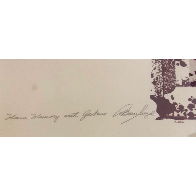 Miami Memory by A. Beau Siegel Serigraph For Sale - Image 4 of 8