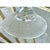 Circa 1950 Whimsical “Harp” Scalloped Gilt Edge Pedestal Cake Stand by Jeannette Glass For Sale - Image 13 of 18