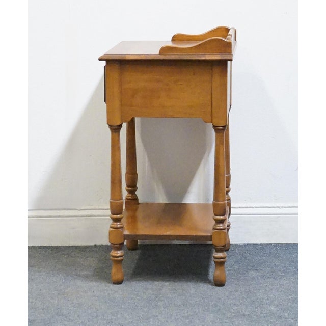 Tell City Young Republic Solid Hard Rock Maple Colonial Early American 19" Nightstand For Sale - Image 9 of 11