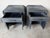 Mid-Century Modern Vintage Coastal Pencil Reed Rattan Nightstands With Blackwashed Finish – Pair For Sale - Image 3 of 13