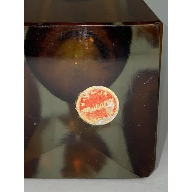 Yellow Yellow Art Glass Vase by Flavio Poli for Murano, 1950s For Sale - Image 8 of 9