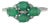1.9ct Emerald and Diamond Cluster Ring for Women in 925 Silver, Size 6 For Sale