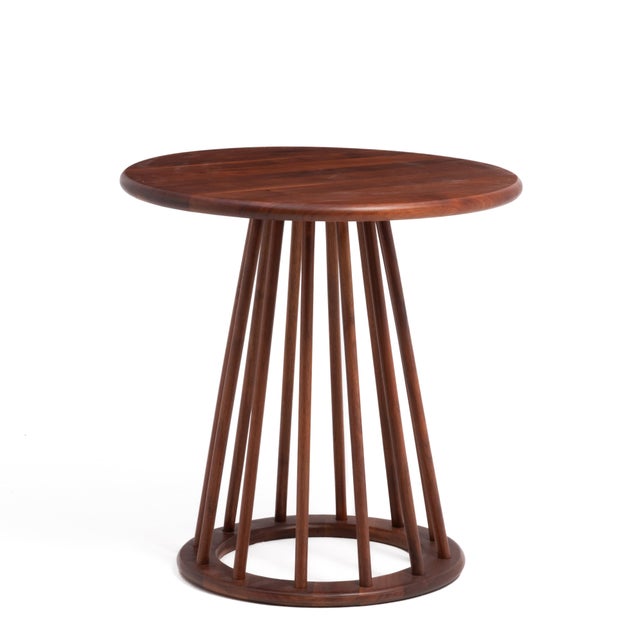 Arthur Umanoff Arthur Umanoff Washington Woodcraft Solid Walnut Side Table Mid Century 1950s For Sale - Image 4 of 10