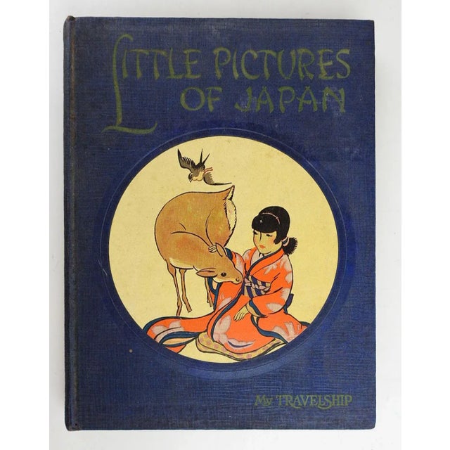 Blue 1925 Little Pictures of Japan Childrens Book For Sale - Image 8 of 8