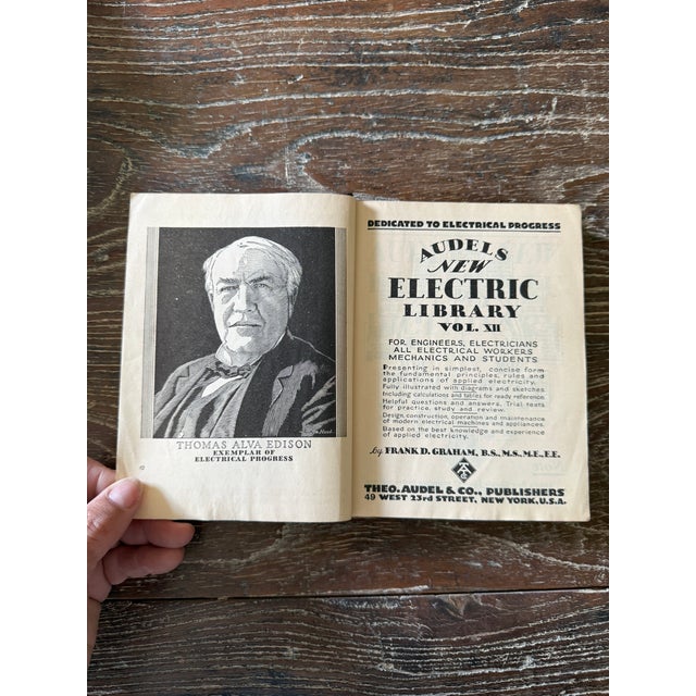 Audels New Electric Library Vol. XII 1946 Soft Leather Bound Electrical Reference Manual Electric Dictionary For Sale In Chicago - Image 6 of 10