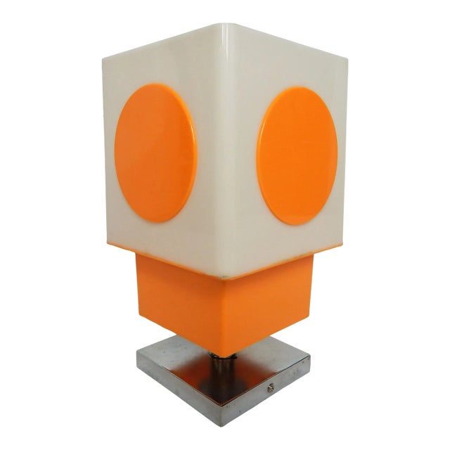 1960s Verner Panton-Style Yellow Desk Lamp For Sale