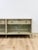 Modern American Drew Corsica Painted Gray Console Credenza Glass Doors Coastal For Sale - Image 13 of 18