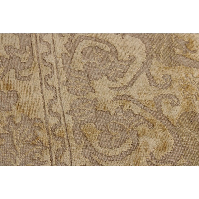 Vintage 8 X 10 Low Pile Oriental Area Rug For Sale - Image 9 of 15