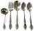 Elegant vintage Rogers Royal Manor silverplate flatware set, introduced in 1956, featuring a classic mid-century floral...