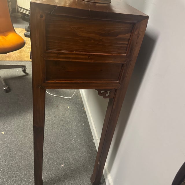 Early 20th Century Chinese Altar Console Table in Warm Pine – 51.5” For Sale - Image 12 of 12