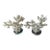 Set of Two Faux White Coral Vintage Sculptures Decor Pieces on Clear Plexiglass For Sale