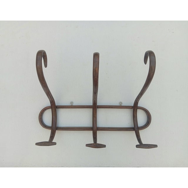Vintage Bentwood Wall Coat Rack, 1950s For Sale - Image 6 of 7