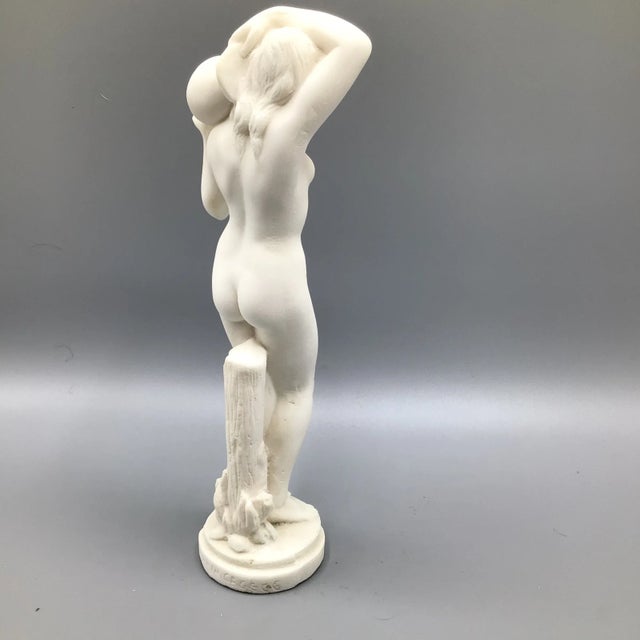 1950s Greek Nude Sculpture "Female Figure Carrying Hydria Water Jar" For Sale - Image 5 of 13