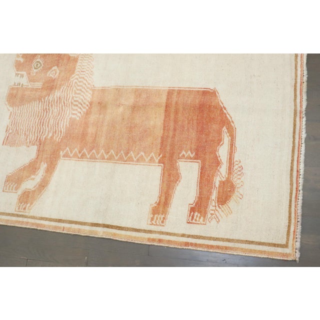 Zabihi Collection Persian Pictorial Animal Gabbeh Rug For Sale In New York - Image 6 of 9