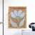 Original Daisy Flower Painting in Gold Bamboo Frame, Oil on Canvas, 11" X 14" by Tatiana Duperault For Sale - Image 4 of 4