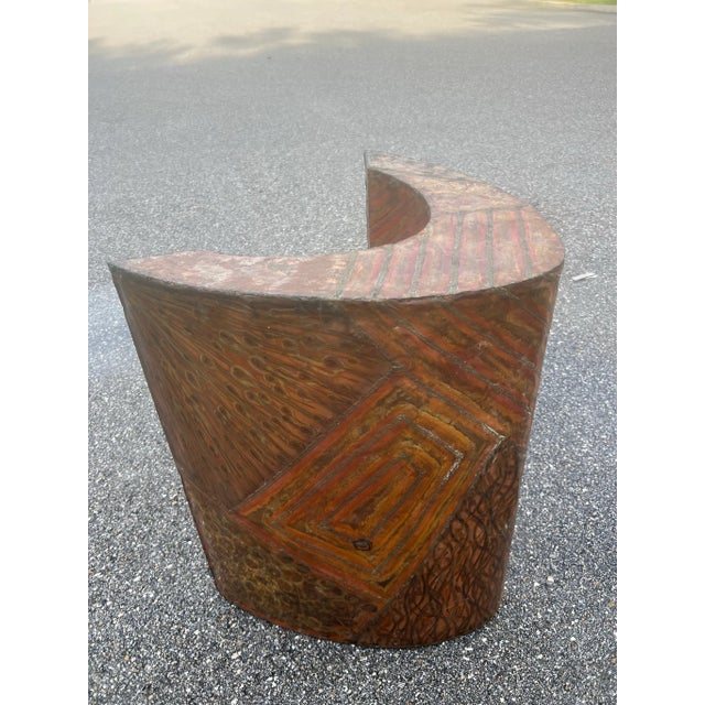 Paul Evans Paul Evans Studio for Directional Copper Table Base For Sale - Image 4 of 7