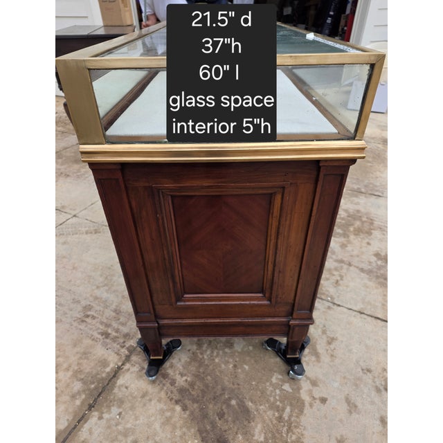 Antique Mercantile Display Case With Storage For Sale In San Antonio - Image 6 of 12
