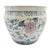 Chinese Famille Rose Style Porcelain Fish Bowl Planter — Blue & Pink Floral For Sale - Image 11 of 14