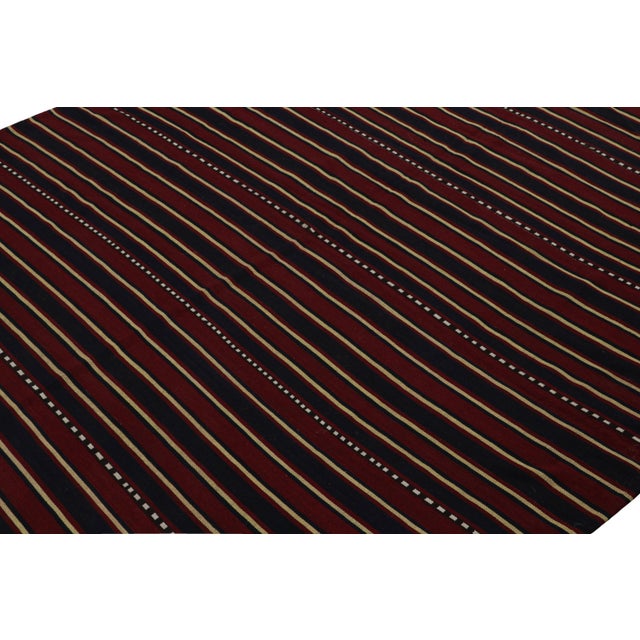 Rug & Kilim 1950s Vintage Afghani Tribal Kilim Rug With Horizontal Stripes - 2'11''x10' For Sale - Image 4 of 7