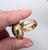 Vintage 1968 Signed Napier Goldtone Cabochon Faux-Lapis "Poison" Adjustable Ring For Sale - Image 10 of 13