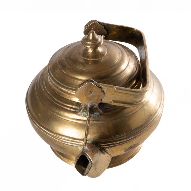 Brass 18th Century Brass Tea Kettle For Sale - Image 8 of 10