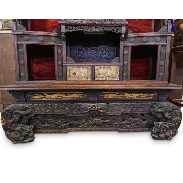 Late 19th Century Japanese Meiji Shibayama Wooden Cabinet For Sale In Miami - Image 6 of 13