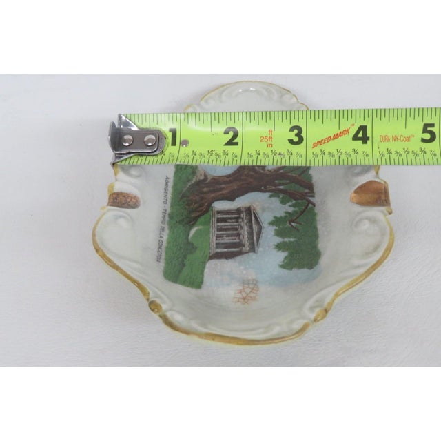 Porcelain Trinket Dish Ashtray Agrigento Italy Temple of Concordia Motif 4873b For Sale - Image 11 of 12