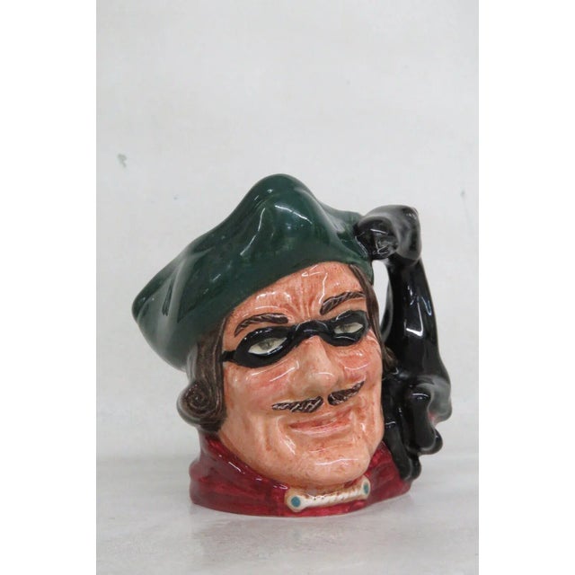 Royal Doulton Dick Turpin D6535 English Ceramic Small Character Jug For Sale - Image 10 of 10