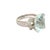 8.11 Carat Aquamarine Diamond 18k White Gold Ring, Size 7.25 For Sale - Image 4 of 6