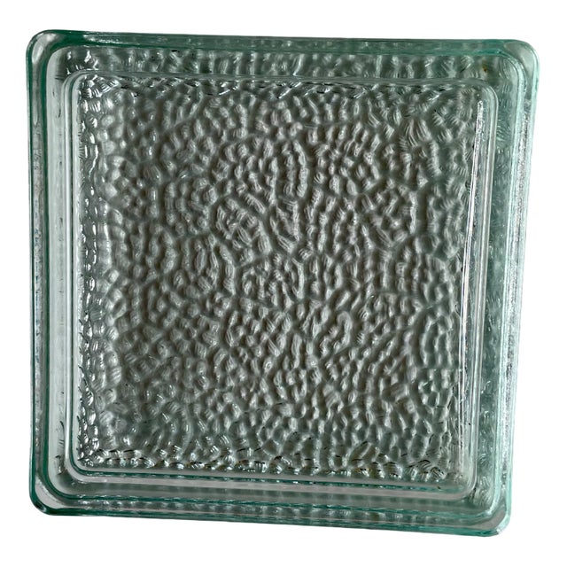 Pressed Glass Bowl by Le Corbusier for Lumax Nevada, 1940s For Sale