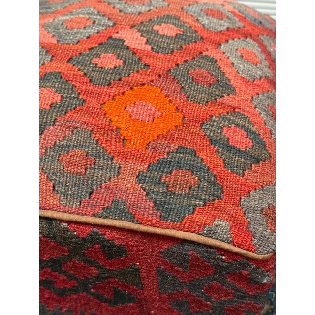 Textile Kilim Hassock Foostools, Set of Two For Sale - Image 7 of 12