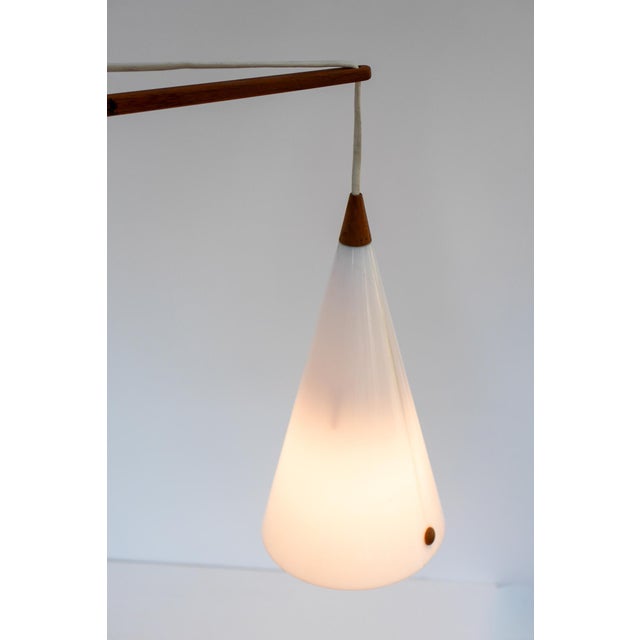 Mid-Century Swedish Wall Lamp in Teak by Uno and Östen Kristiansson for Luxus, 1960s For Sale - Image 11 of 16