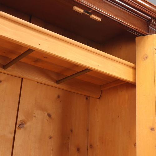 Veneered Wardrobe in Mahogany For Sale - Image 4 of 11