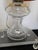 Beautifully done converted 19th C. Oil Lamps With terrific custom shades made with printed linen and piping. Excellent...