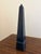 A stunning neoclassical or Grand Tour style solid marble black obelisk Measures: 3"W x 3"D x 16.25"H. Very good original...