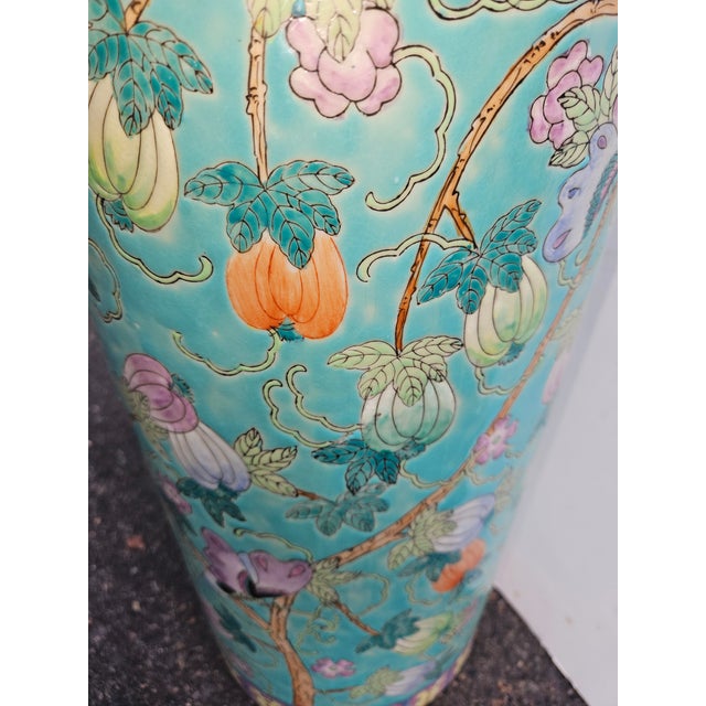 1980s Beautiful Chinese Umbrella Stand For Sale - Image 4 of 4