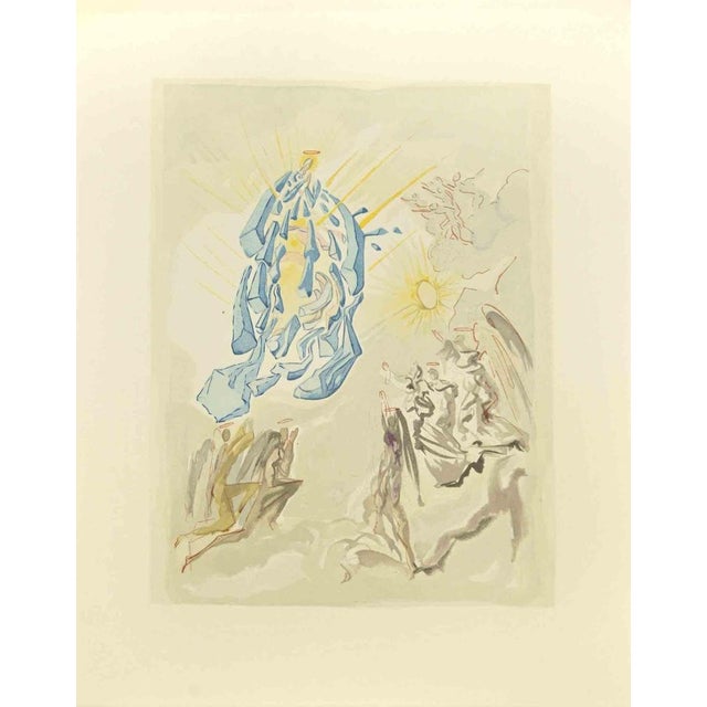 Salvador Dalí, Dante Recovers his Sight, Woodcut, 1963 For Sale - Image 4 of 4