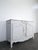 Louis XV Style Buffet in Light Grey Patinated Oak with 2 Doors and Drawer For Sale - Image 3 of 11